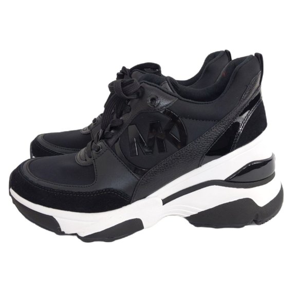 michael kors mickey scuba and leather trainer